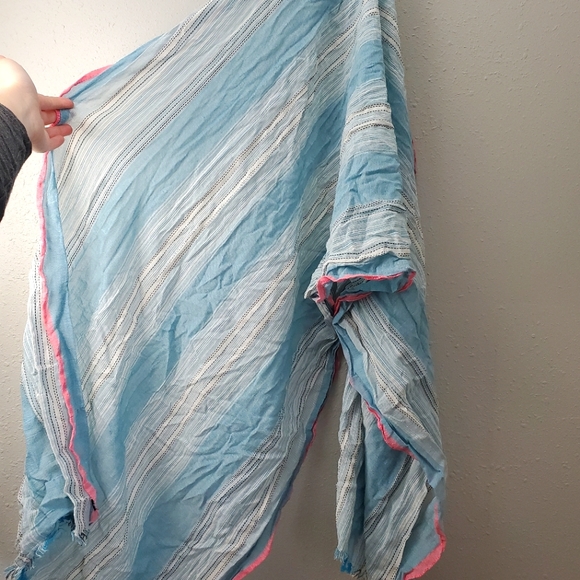 Blue n Pink Scarf cover - Picture 2 of 3
